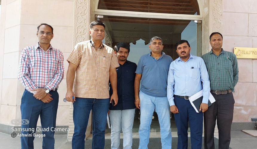 With the Joint Inspection Team for Inspection of NH 48 Shahjahanpur to Jaipur