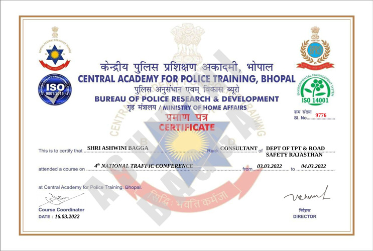 4th National Traffic Conference by CAPT, Bhopal