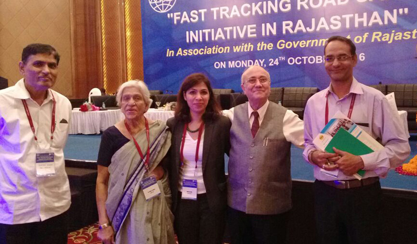 With Chairman of the International Road Federation (IRF) Mr. K.K. Kapila in a Workshop in Jaipur