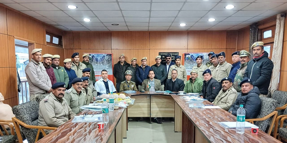 Training of Police and Home Guards Officials in Kullu, Himachal Pradesh